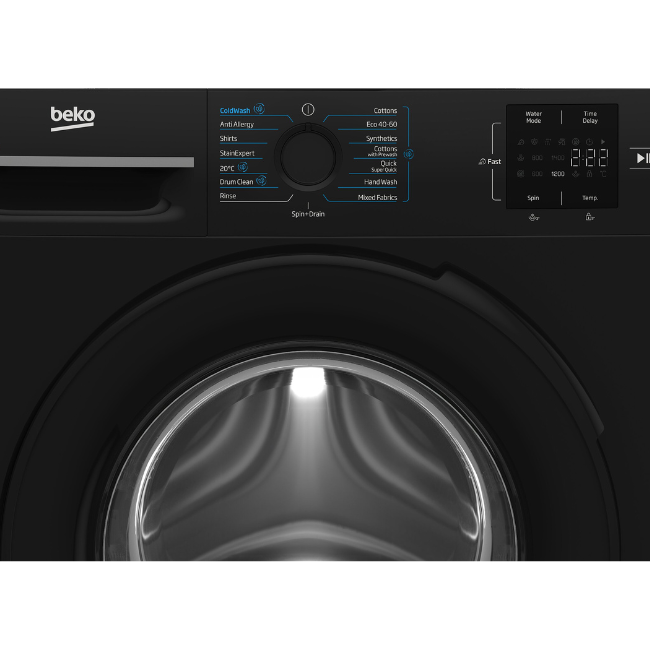 BEKO 9KG WASHING MACHINE BLACK BM3WT3941B